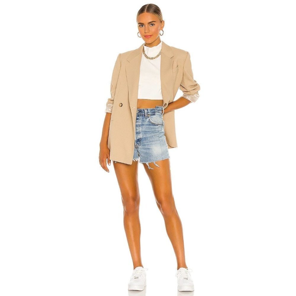 EB Denim OG Jean Denim Shorts in Light Wash 33 New Womens Jeans Revolve